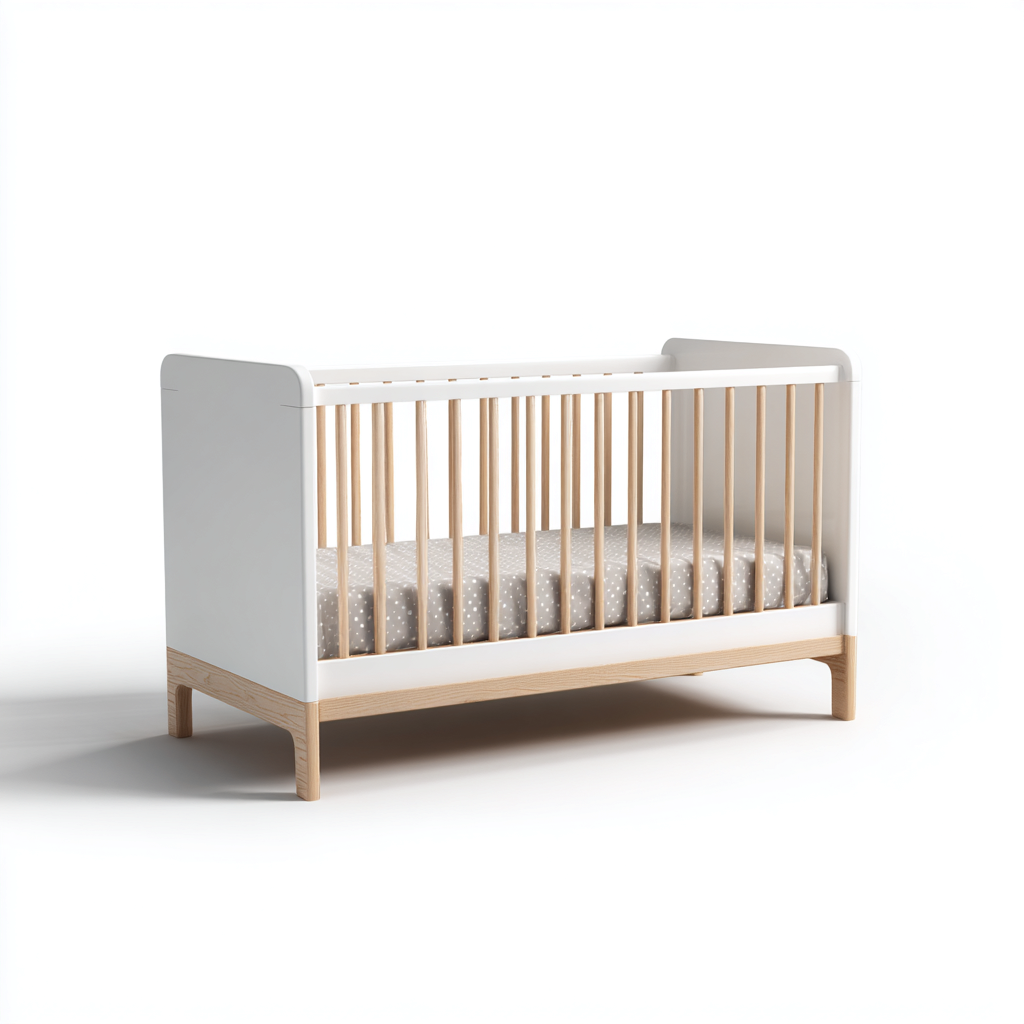 儿童木床 120x65x90 厘米 - 白色 - 天然木 - 适合卧室 - 现代斯堪的纳维亚设计 - Livingza